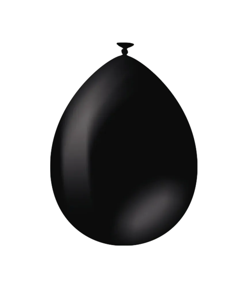 Mustat ilmapallot 30cm 10kpl
