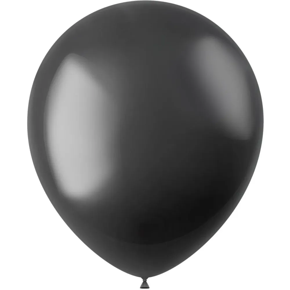 Mustat ilmapallot Metallic Onyx Black 33cm 10kpl 10kpl
