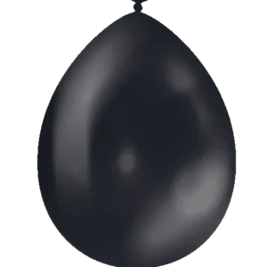 Mustat ilmapallot metalliset 30cm 50kpl