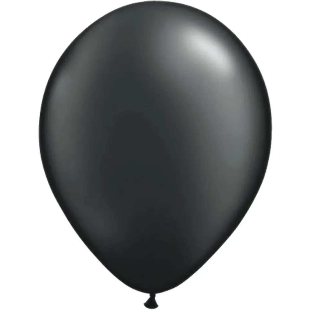 Mustat metalliset ilmapallot 30cm - 10 kappaletta