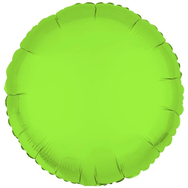 Neon vihreä helium ilmapallo pyöreä tyhjä 43cm