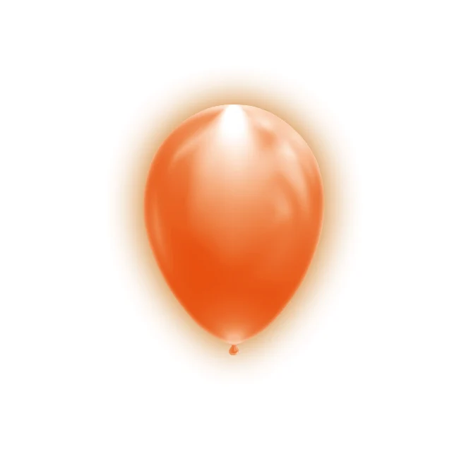 Oranssi Led ilmapallot 26cm 5kpl