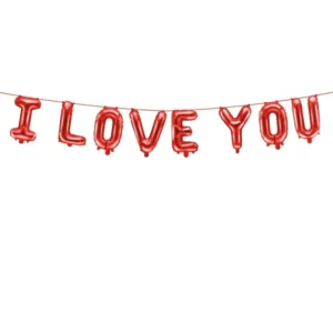 Punainen kirjain nauha I Love You 2.6m