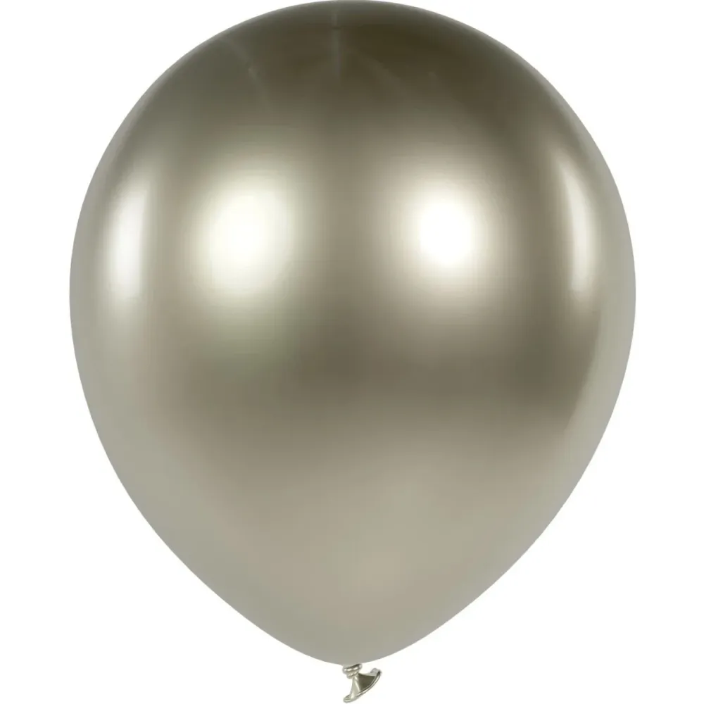 Samppanja kultaiset ilmapallot Chrome 33cm 50kpl