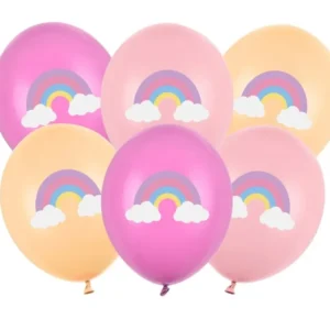 Sateenkaari ilmapallot 30cm 6kpl