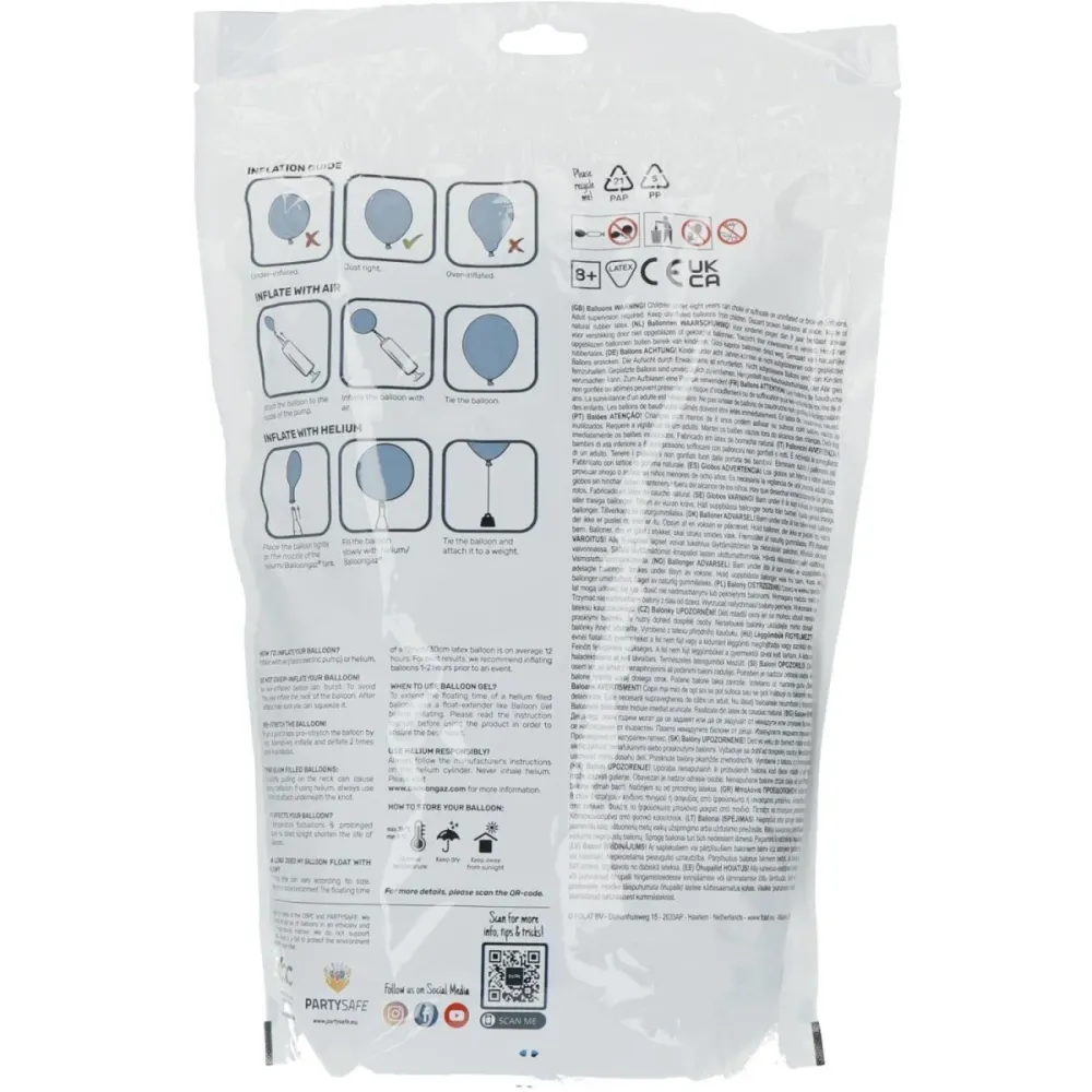 Siniset ilmapallot metalliset kuninkaansiniset 33cm 100kpl