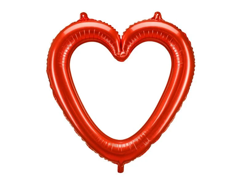 Sydän helium ilmapallo punainen 86cm