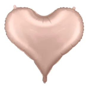 Sydän helium ilmapallo Rose Gold tyhjä 75cm
