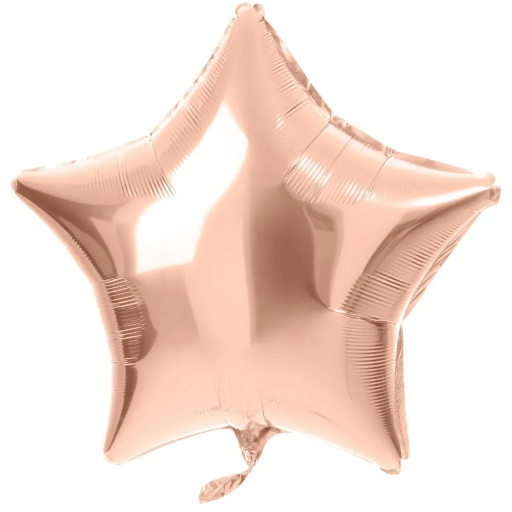 Tähden muotoinen foliopallo Rose Gold - 45 cm