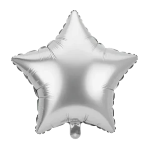 Tähti helium ilmapallo hopea oljella tyhjä 46cm