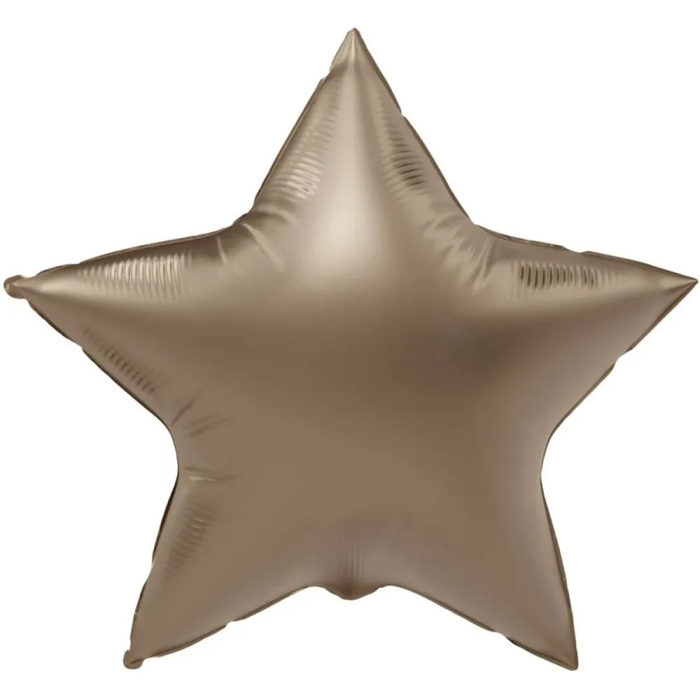Tähti helium ilmapallo kultainen tyhjä 45cm