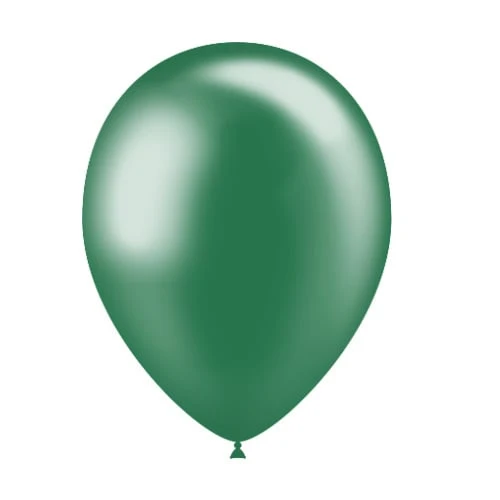 Tummanvihreät ilmapallot metalliset 25cm 50kpl
