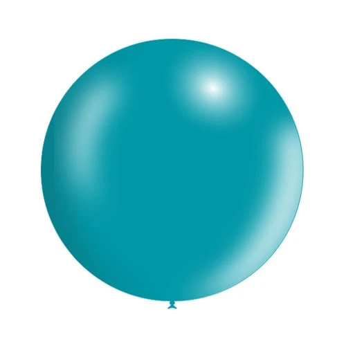 Turkoosi jättiläinen ilmapallo metallinen 60cm