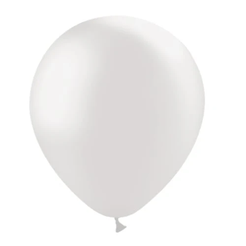 Vaaleanharmaat ilmapallot metalliset 30cm 10kpl