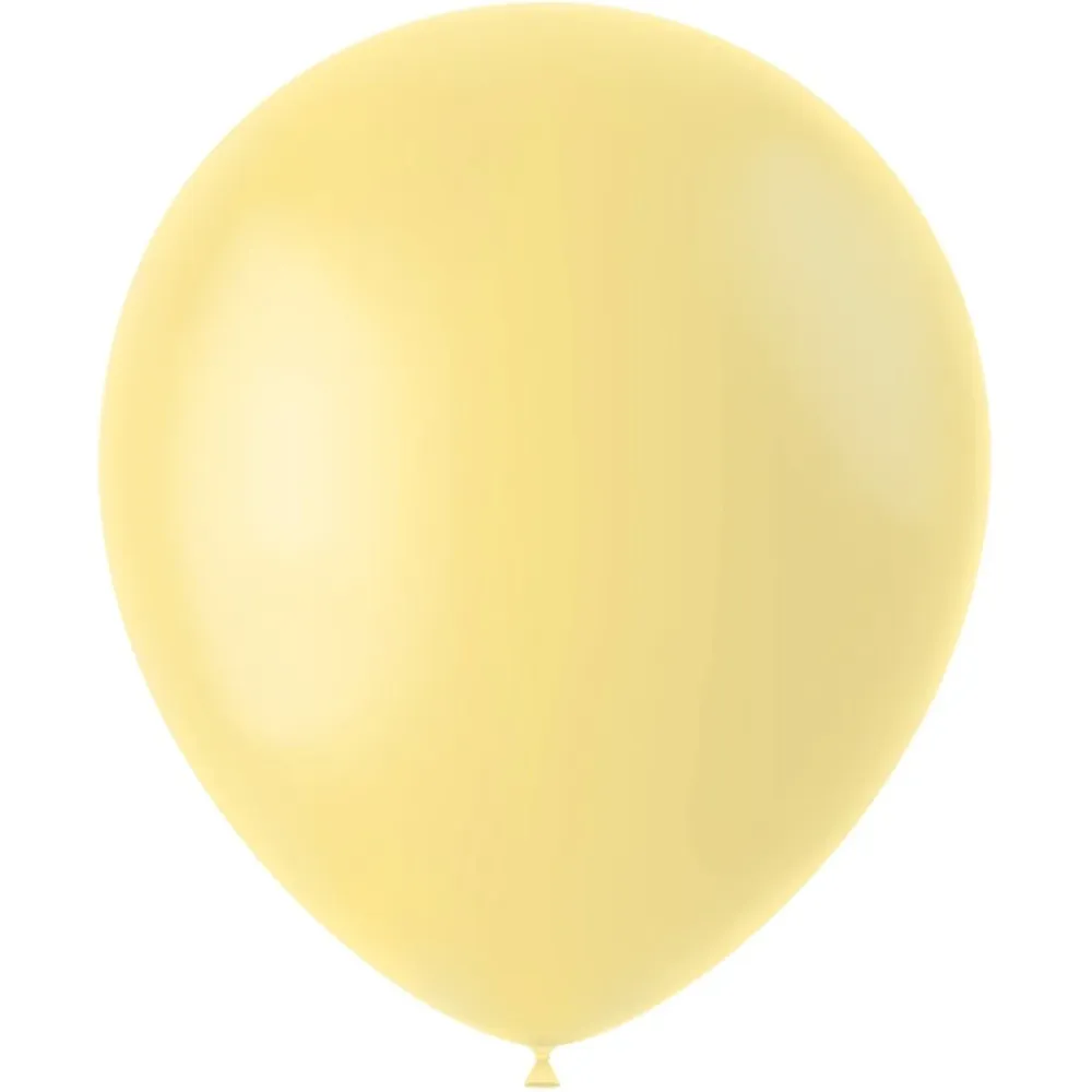 Vaaleankeltaiset ilmapallot jauhe keltainen 33cm 10kpl