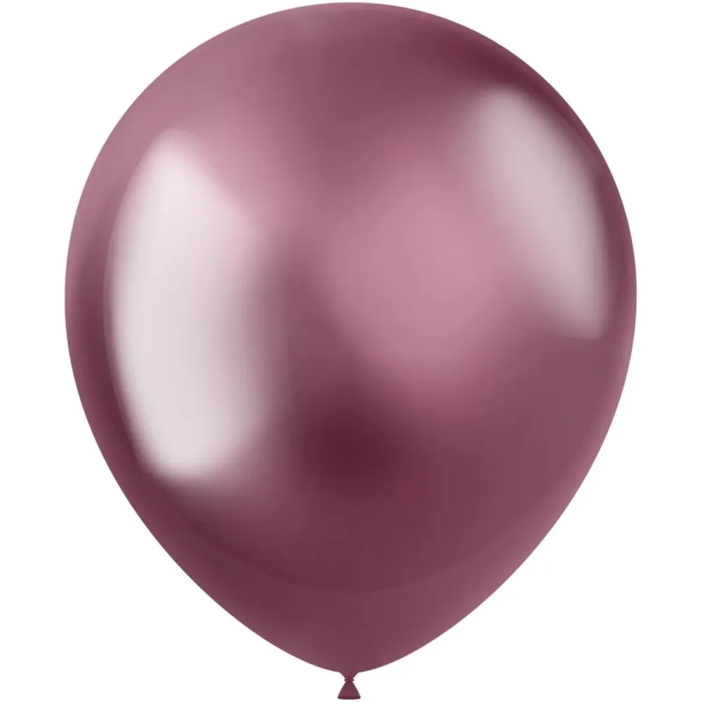 Vaaleanpunaiset ilmapallot Chrome 33cm 10kpl