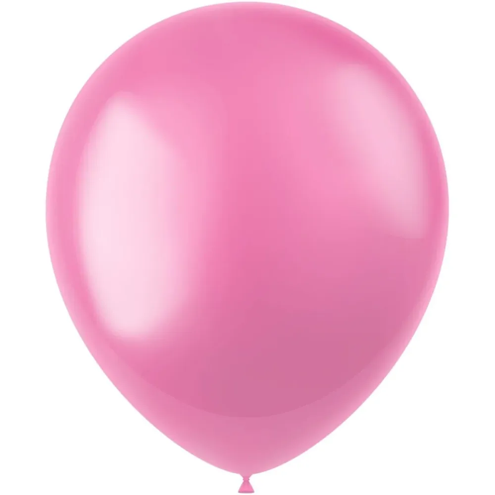 Vaaleanpunaiset ilmapallot Metallinen Bubblegum Pink 33cm 50kpl