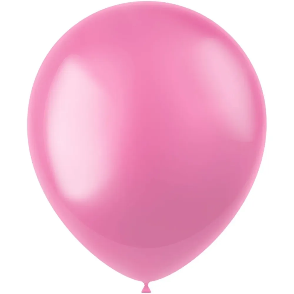 Vaaleanpunaiset ilmapallot Metallinen Bubblegum Pink 33cm 10kpl 10kpl