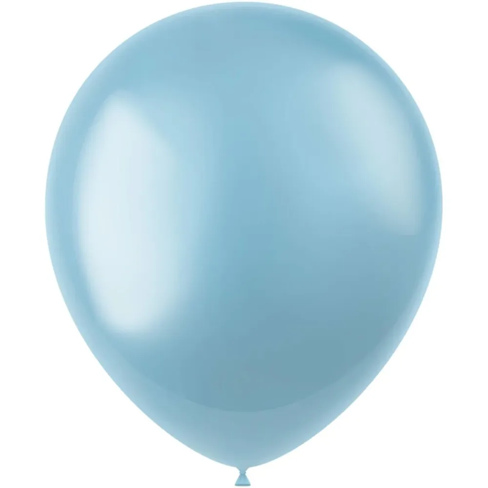 Vaaleansiniset ilmapallot Metallinen taivaansininen 33cm 10kpl