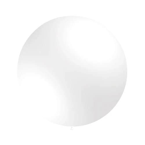 Valkoinen jättiläisilmapallo metallinen 60cm
