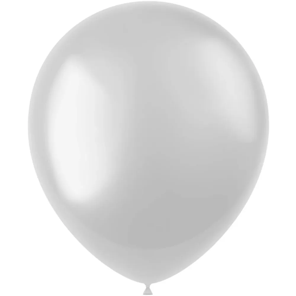Valkoiset ilmapallot Metallic Pearl Valkoinen 33cm 50kpl