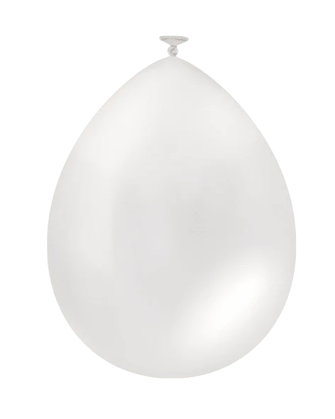 Valkoiset ilmapallot metalliset 30cm 25kpl