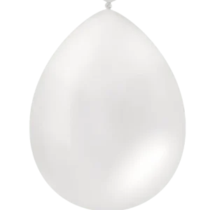 Valkoiset ilmapallot metalliset 30cm 50kpl