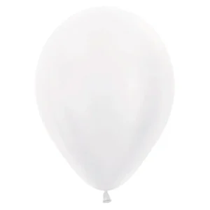 Valkoiset ilmapallot Pearl 23cm 100kpl