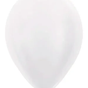 Valkoiset ilmapallot Pearl 30cm 50kpl