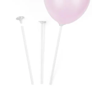 Valkoiset ilmapallotikut 30cm 100kpl