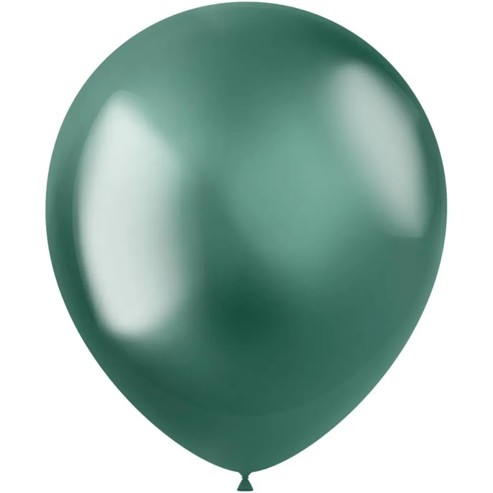 Vihreät ilmapallot Chrome 33cm 10kpl