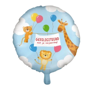 Värillinen Helium ilmapallo Hyvää syntymäpäivää 46cm