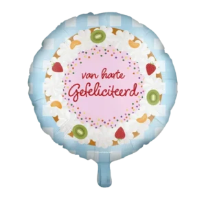 Värillinen Helium ilmapallo Hyvää syntymäpäivää 46cm