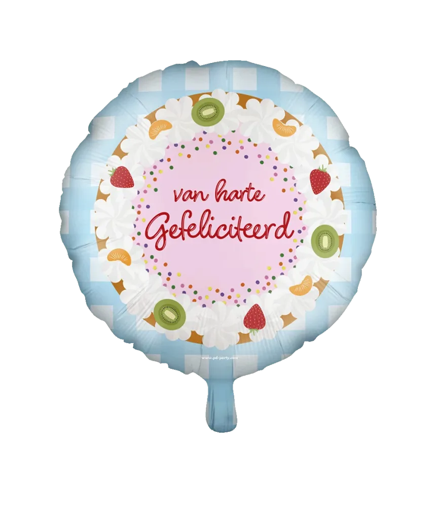 Värillinen Helium ilmapallo Hyvää syntymäpäivää 46cm