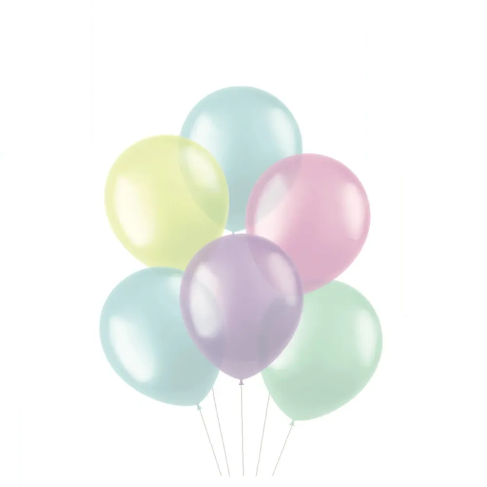 Värilliset ilmapallot läpikuultava pastelli 33cm 10kpl 10kpl