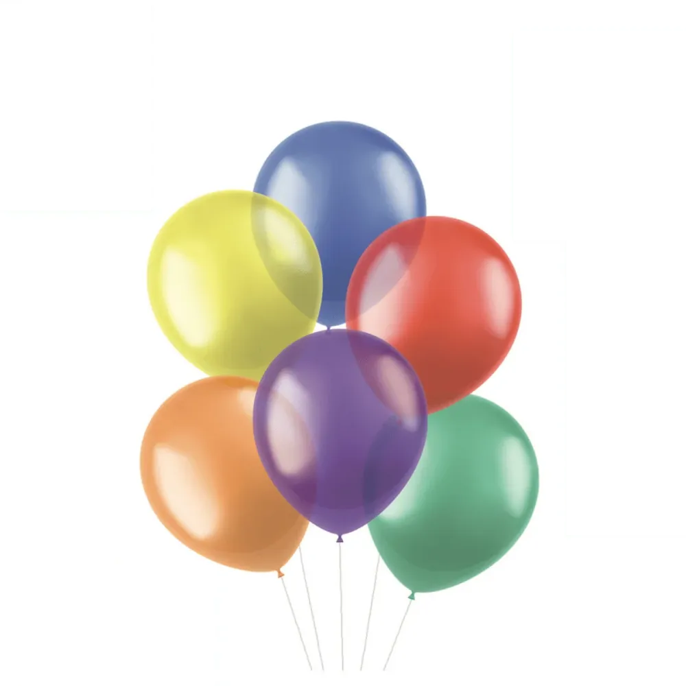 Värilliset ilmapallot läpinäkyvä 33cm 10kpl