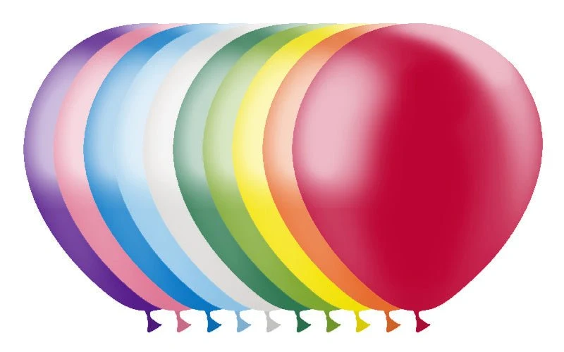 Värilliset ilmapallot metalli 30cm 10kpl