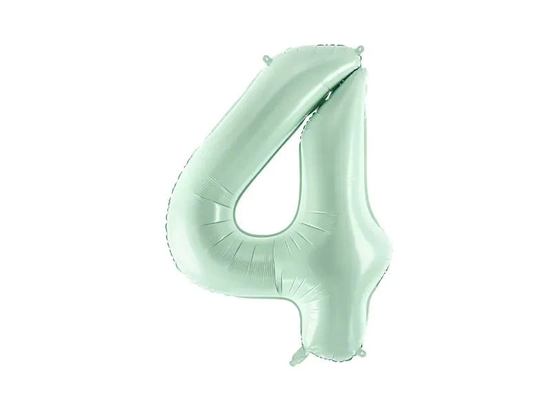 4 vuoden hahmo ilmapallo mintunvihreä tyhjä 72cm