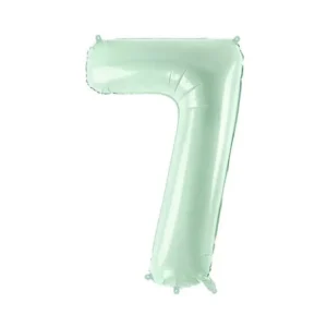 7 vuoden hahmo ilmapallo mintunvihreä tyhjä 72cm