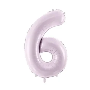 6 vuoden hahmo ilmapallo violetti tyhjä 72cm