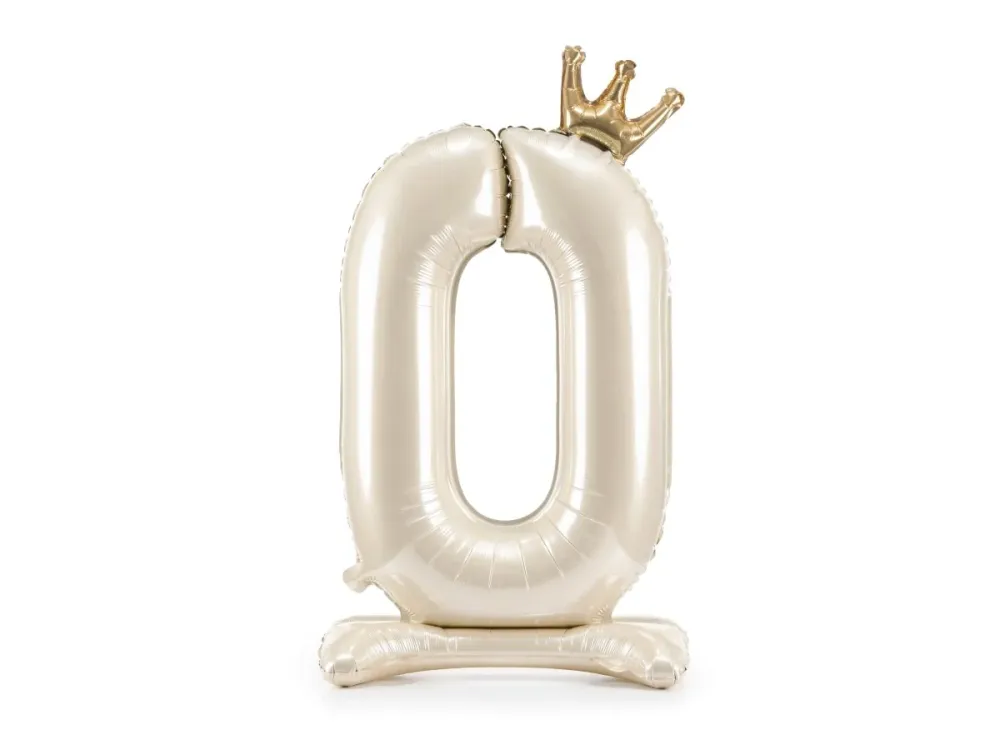 0 vuoden helium ilmapallo Pearl tyhjä 84cm
