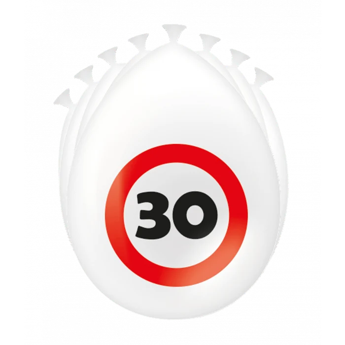 30 vuoden ilmapallot liikennemerkki 30cm