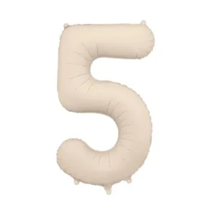 5 vuoden kuva ilmapallo Beige Matt tyhjä 86cm