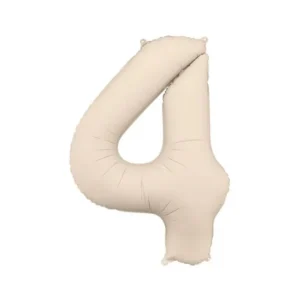 4 vuoden kuva ilmapallo Beige Matt tyhjä 86cm
