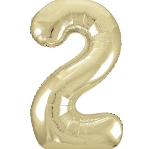 2 vuoden kuva ilmapallo Gold Gloss tyhjä 86cm