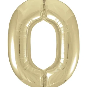 0 vuoden kuva ilmapallo Gold Gloss tyhjä 86cm