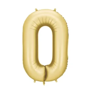 0 vuoden kuva ilmapallo Gold Satin Foil tyhjä 86cm