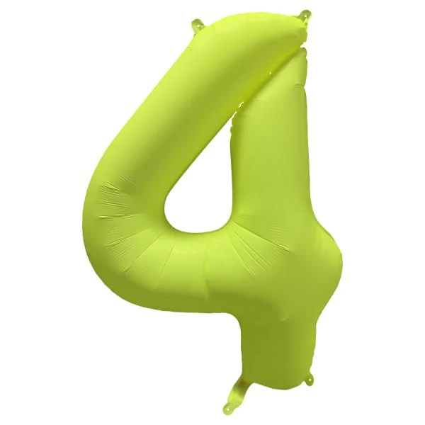 4 vuoden kuva ilmapallo Neon keltainen tyhjä 86cm