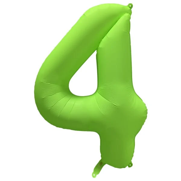 4 vuoden kuva ilmapallo Neon vihreä tyhjä 86cm
