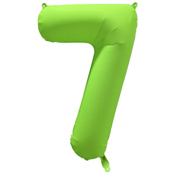7 vuoden kuva ilmapallo Neon vihreä tyhjä 86cm